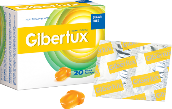 GIBERTUX HERBAL LOZENGE - SUGAR FREE (PASTILLAS HERBALES GIBERTUX - SIN AZÚCAR)