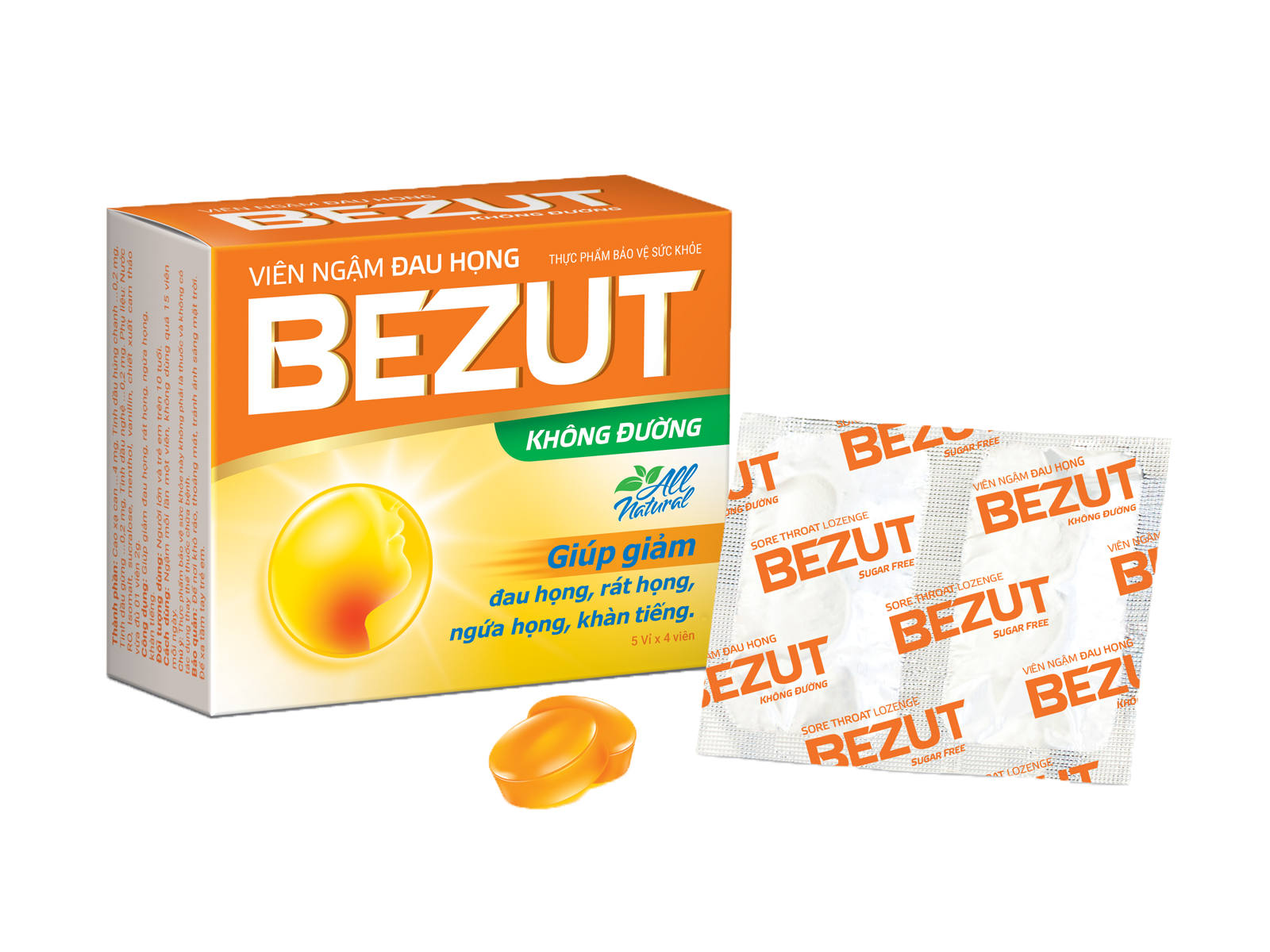 BEZUT THROAT LOZENGE - SUGAR FREE